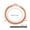 19.05cm, variant on Men's Pure Copper Bracelet Women's Adjustable Cuban Chain Ring Lobster Buckle 6mm Scratch-resistant