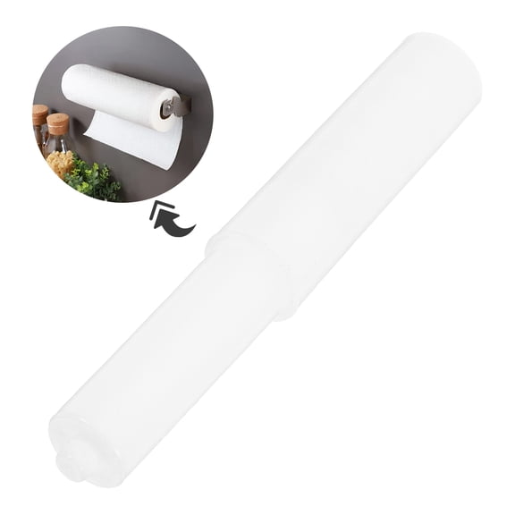 TABLZONE White Toilet Paper Holder Rod Replacement 6-Pack Toilet Tissue Roll Dispenser Parts Accessories
