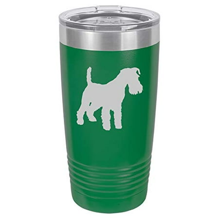 

Tumbler Stainless Steel Vacuum Insulated Travel Mug Miniature Schnauzer (Green 20 oz)