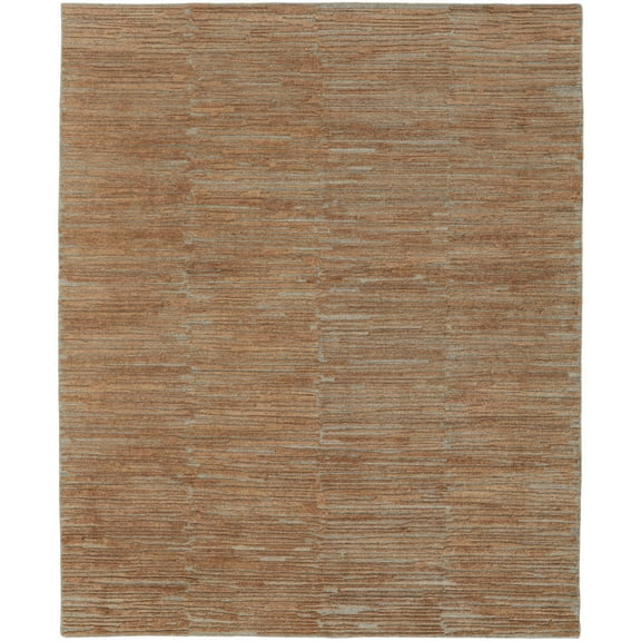 Feizy Braeside Transitional Abstract, Orange/Gray, 2' x 3' Accent Rug Sheen Handmade Casual Solid Floor Rug for Living room Bedroom