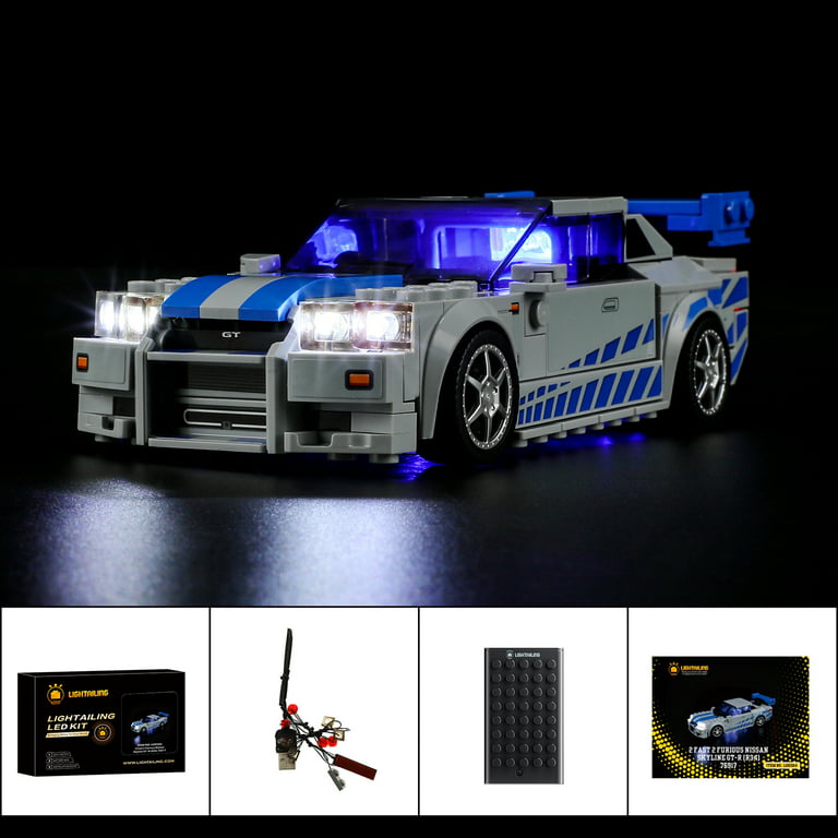 i Kito LED Lighting Kit, Lights Set for Lego Cars Speed Champions Sets  76910 Classic Version 