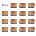 thumbnail image 1 of 15-pack flame retardant cable connector wire universal connector quick terminal, 1 of 8