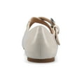thumbnail image 3 of Journee Womens Ivanna Almond Toe Mary Jane Buckle Detail Comfort Flats, 3 of 9
