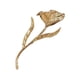 thumbnail image 2 of Broche grande de metal con flor grande para mujer, accesorios creativos de moda. dorado, 2 of 9