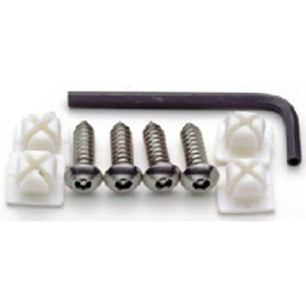 License Plate Locking Fasteners, Domestic Models, Stainless Stee