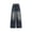 A316 Blue, variant on Glisme Little Girls Denim Pants Wide Leg Jeans With Pockets Autumn Casual Girls Baggy Trousers