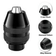thumbnail image 3 of Drill Chuck, 1/32 to 1/8 Replacement 4486 Drill Keyless Bit Chuck Shaft Rotary Tool Quick Change Adapter Kit, 3 of 6