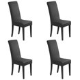 thumbnail image 1 of AMERTEER Removable Washable Short Dining Chair Protector Cover Seat Slipcover for Hotel Dining Room Ceremony, 1 of 2