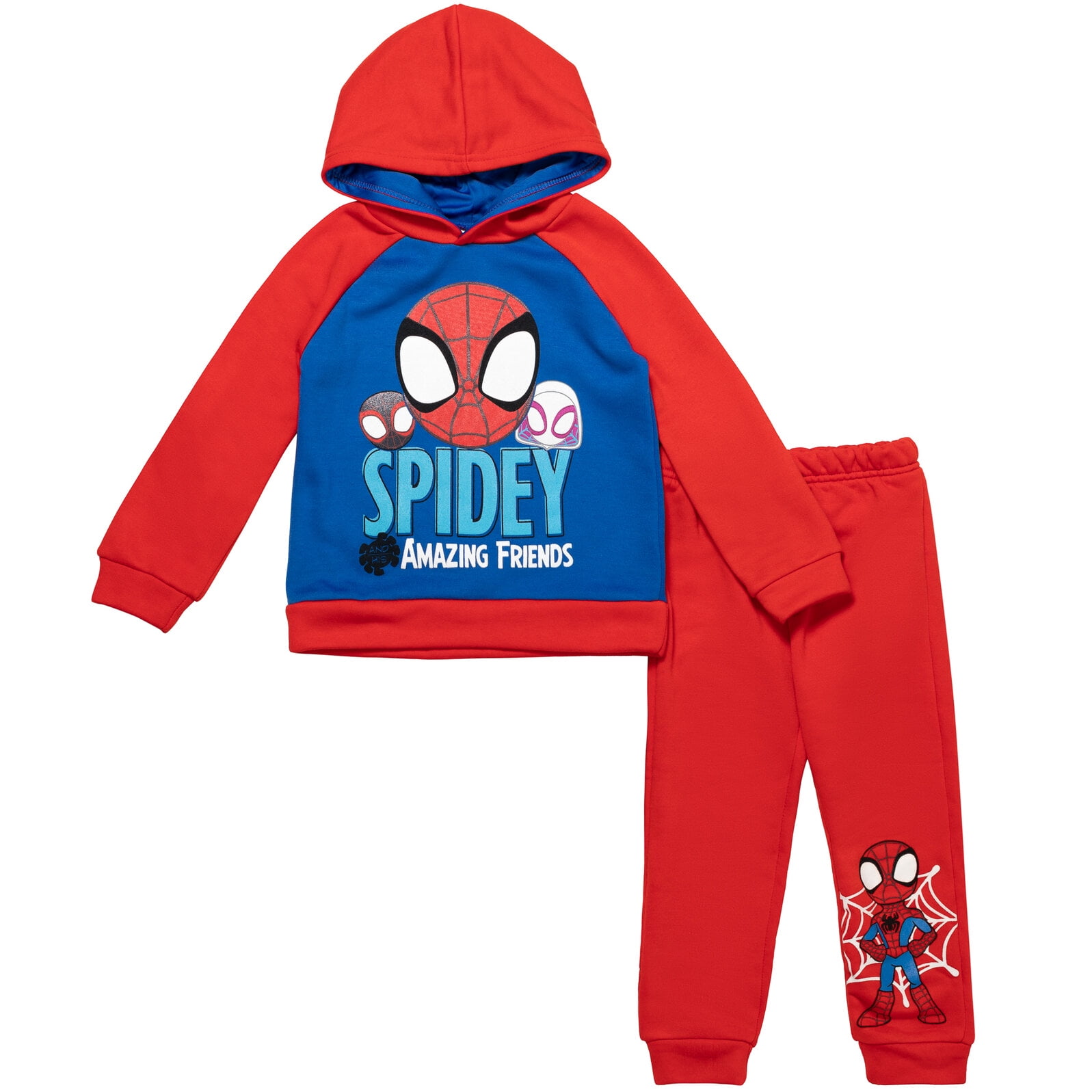 Marvel 2-Pack Spiderman Hoodie Sweatshirts for Boys and Toddlers Apparel 