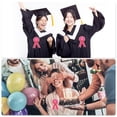 thumbnail image 4 of Unique Bargains 2 Pcs Graduation Party Ribbon Corsage Reusable Graduation Party Corsage Gold Tone Rose Red, 4 of 6