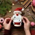 thumbnail image 4 of Santa Claus with Positive Message Cards – Mini Knitted Yarn Dolls for Cheer Up Gifts, Party Favors, Desk Decor, and Holiday Encouragement, 4 of 9