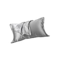 thumbnail image 4 of Funda de almohada multicolor de poliéster, funda de almohada de repuesto para cama, accesorios para ropa de cama, gris oscuro Jumpingount HA7061-12B, 4 of 7
