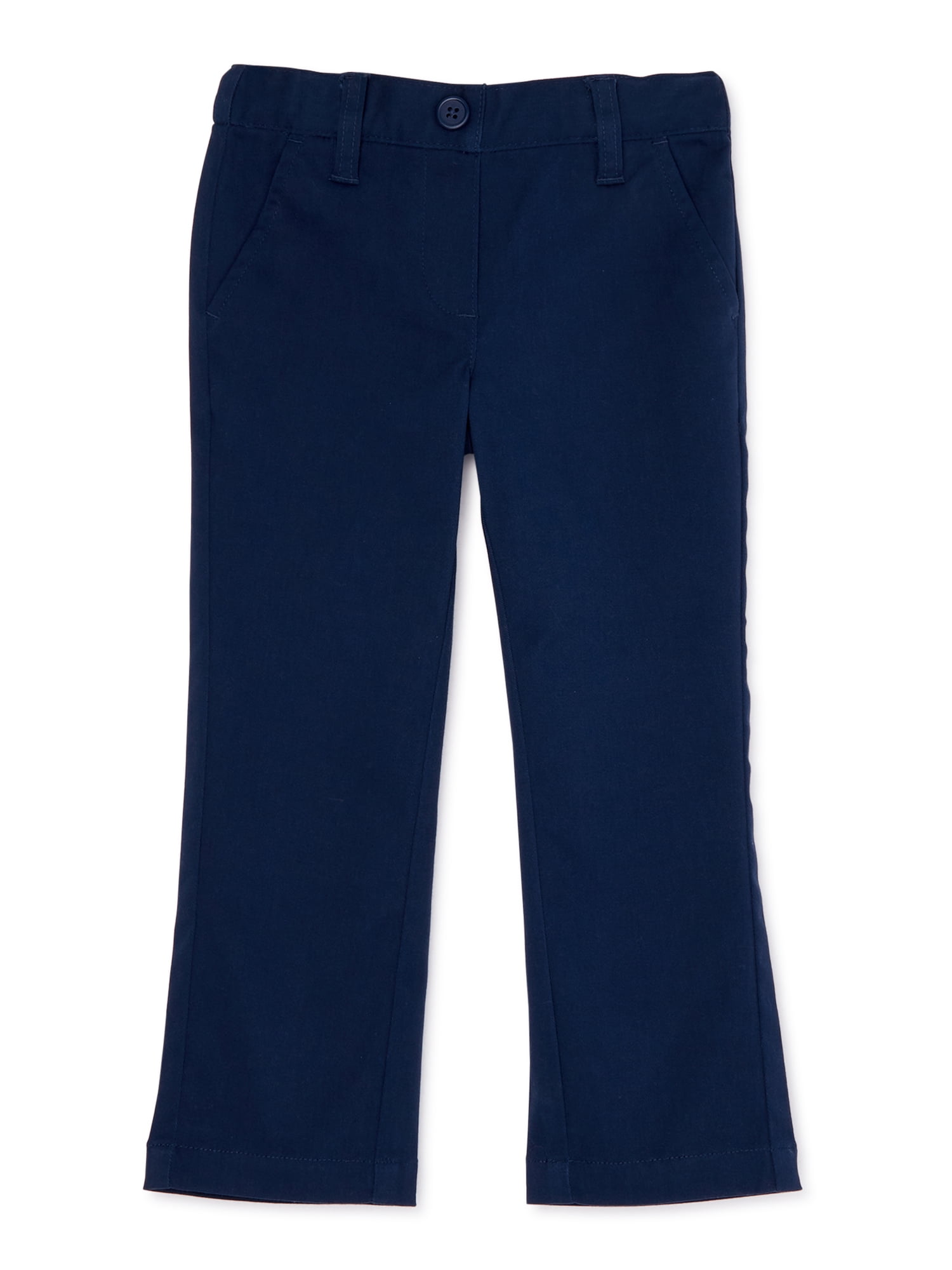 Wonder Nation Toddler Girls' School Uniform Stretch Twill Pants
