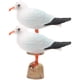 thumbnail image 5 of 2pcs figura de gaviota estatuto de aves de gaviota de aves de escritorio de escritorio de hogar decoración del jardín, 5 of 6