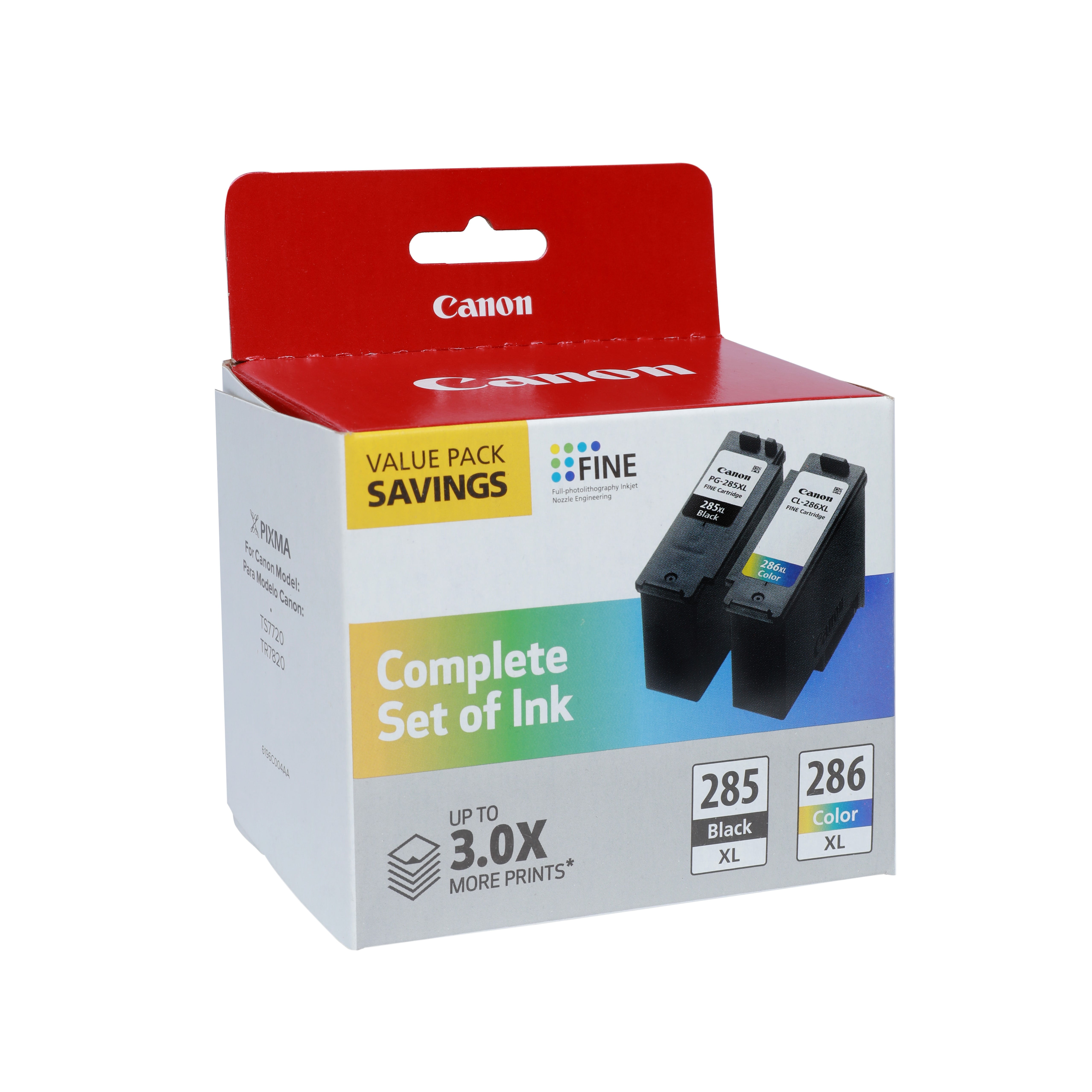 Canon Genuine Ink PG-285 XL Black / CL-286 XL Color Cartridge Pack, Standard (2 Cartridges)
