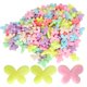 thumbnail image 4 of 300 cuentas de plástico coloridas en forma de mariposas para materiales de accesorios de ropa de bricolaje, 4 of 12