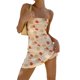 thumbnail image 1 of SAYOO Vestido Femenino, Estampado Floral Sin Mangas Tirantes Espagueti Amarrado Sin Espalda A-Line Traje de Verano de una Pieza, S/M/L SAYOO  Casual, 1 of 8