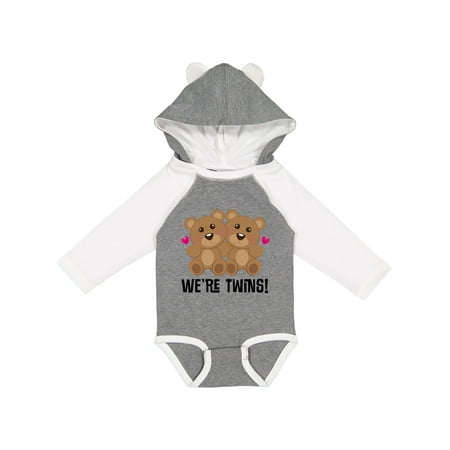 

Inktastic Twin Bears Baby Clothes Gift Gift Baby Boy or Baby Girl Long Sleeve Bodysuit