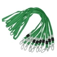 thumbnail image 4 of 10x Cordón para identificación, llaves, teléfono, correa para el cuello, plástico, estilo mosquetón, color verde, 4 of 9