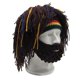 thumbnail image 1 of Gorro de ganchillo creativo con gorro de rastas y barba, 1 of 2
