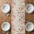 thumbnail image 6 of Valentine's Day Table Runner - 70 Inch Long, Kitchen Dining Table Runner Dresser Scarves, Watercolor Love Flowers Leaves Plants Beige Farmhouse Decor for Coffee Tables Wedding Party Banquet, 6 of 8