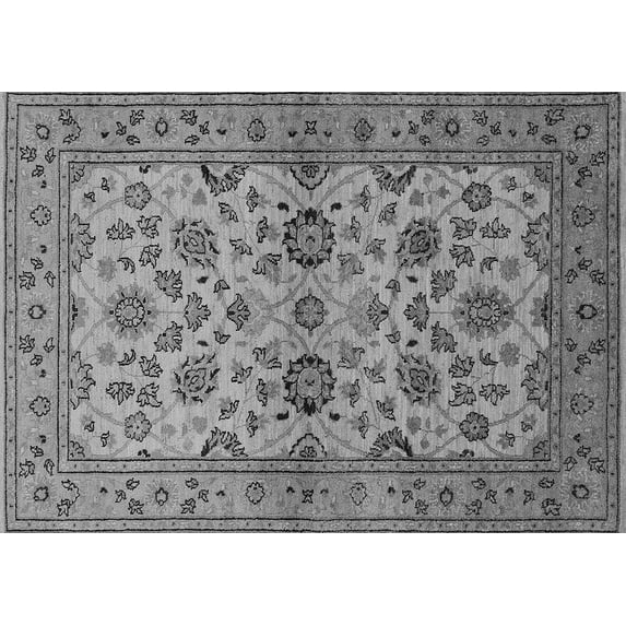 Ahgly Company Indoor Rectangle Oriental Gray Traditional Area Rugs, 4' x 6'