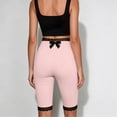 thumbnail image 6 of Stamzod Leggings for Women Tummy Control Lace Patchwork Slim Fit Yoga Pants Women Knee Length High Waisted Leggings Pink XL, 6 of 7