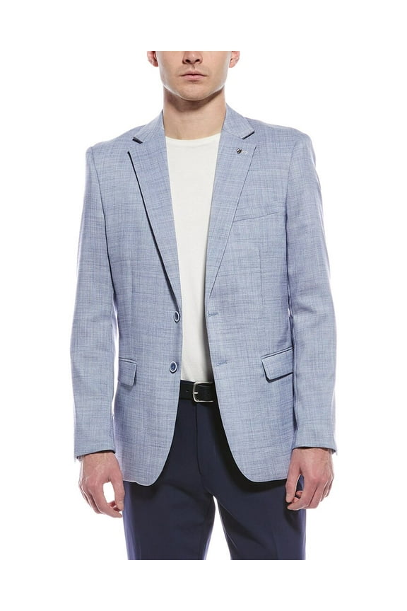 mens  Modern Fit Jacket, 38, Blue