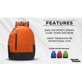thumbnail image 2 of 6 Quick Zip Backpacks Set - Polyester, Unique features, Front Pocket, Vibrant - Orange, 2 of 5