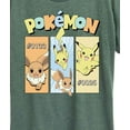 thumbnail image 3 of Pokémon - Pikachu and Eevee Pastel  - Women's Short Sleeve Graphic T-Shirt, 3 of 5