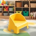 thumbnail image 1 of Taburete pequeño, taburete para niños con respaldo, taburete estable y multifuncional para cambiar zapatos para sala de estar, sala de juegos y Amarillo, 1 of 8