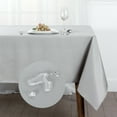 thumbnail image 4 of Kate Aurora Basics All Purpose Stain & Spill Proof Fabric Tablecloths - 6-8 Chairs, Silver/Gray, 4 of 4