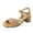 Gold, variant on Sandals For Women 2025 Comfortable Chunky Heel Open Toe Ankle Straps Square Toe Rhinestone Shoes Casual Summer Beach Outdoor Footwear Dressy Sandals 7