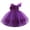 Purple, variant on IDOPIP Toddler Flower Girl Dress Wedding Pageant Sparkle Sequin 3D Flowers Dress Asymmetric Shoulder Birthday Formal Tutu Dresses Party Gown 2-3 Years Coffee