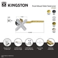 thumbnail image 4 of Kingston Brass KTCHX3 French Country Front Mount Toilet Tank Lever in Antique Brass, 4 of 5