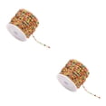 thumbnail image 2 of Ounissouiy Cadena confiable de acero inoxidable con cuentas de esmalte coloridas y duraderas para la fabricación de joyas, amplia gama de colores Oro+Color 2Conjunto, 2 of 6