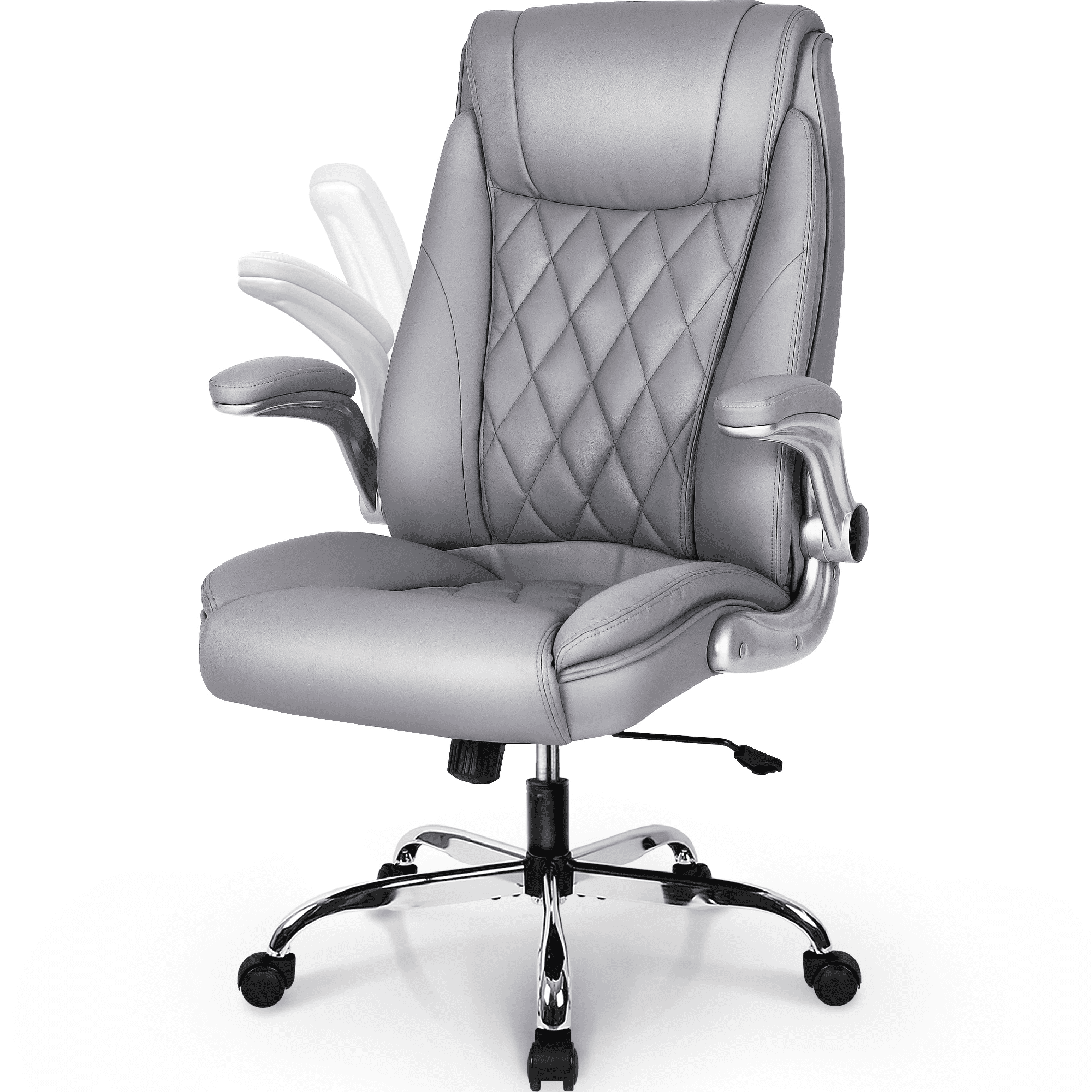 Executive High Back Leather Office Chair Swivel Computer Task Desk Boss Seat R0 