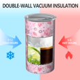 thumbnail image 2 of 20oz Coffee Tumblers Pioneer Flower Floral Print Pattern Stainless Steel Vacuum Insulated Travel Tumbler Coffee Cups Mug with Lid and Straw with Cleaning Brush for Cold & Hot Drinks, 2 of 5