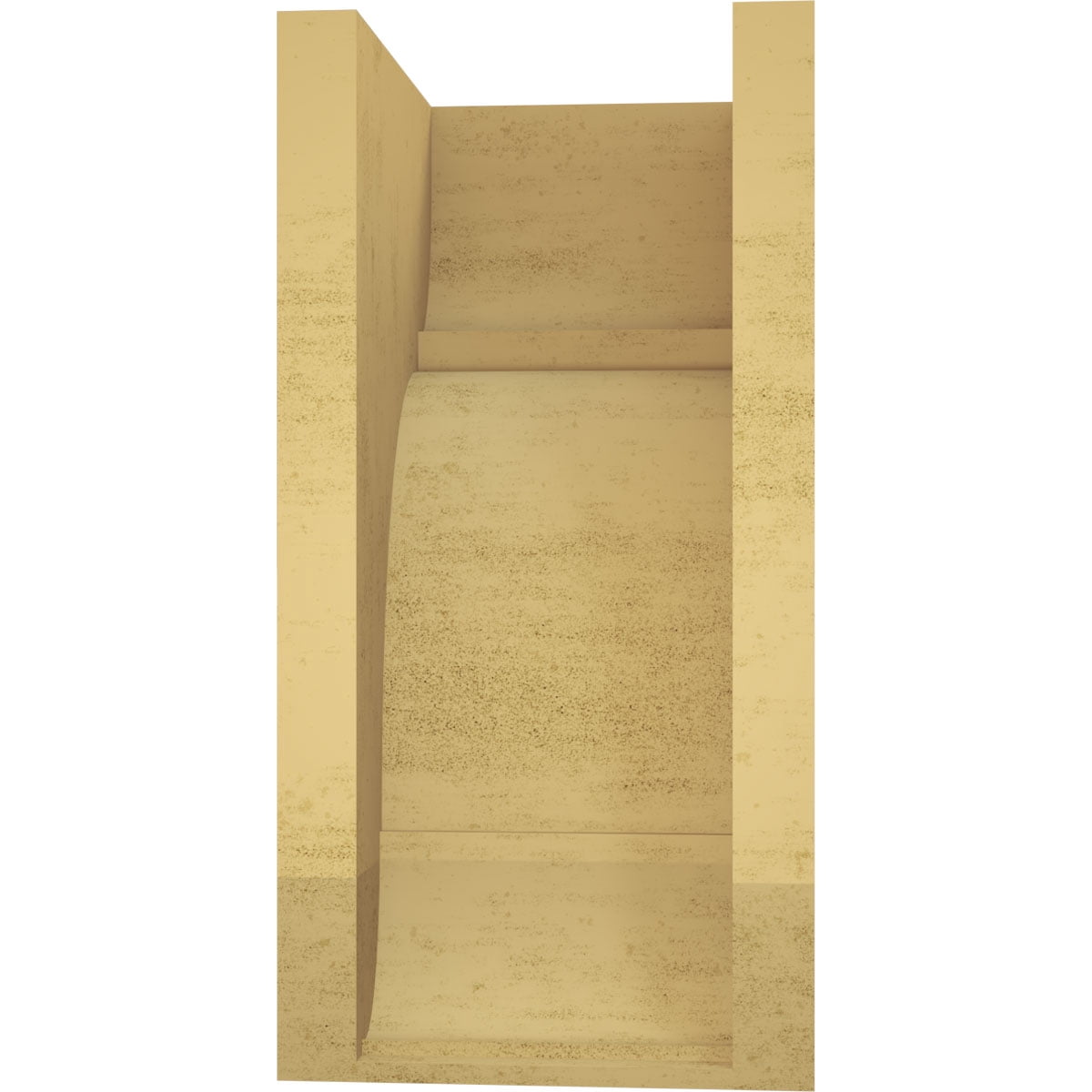 10"W x 10"D x 20"H Wide Bryant Rough Cedar Woodgrain TimberThane Corbel, Primed Tan