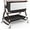 Black, variant on suihuooo 4 in 1 Baby Bassinet Bedside Sleeper, Height Adjustable, Easy Folding,White