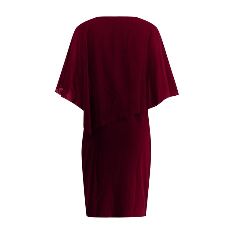 EOYWHK Plus Size Dresses for Curvy Women,Summer Chiffon Dress Sleeveless Shawl Cape Dress Bodycon Rhinestone Cocktail Flared Layered Asymmetric Midi Dresses for Ball Gown Party ,S-5XL - Walmart.com EOYWHK Plus Size Dresses for Curvy Women,Summer Chiffon Dress Sleeveless Shawl Cape Dress Bodycon Rhinestone Cocktail Flared Layered Asymmetric Midi Dresses for Ball Gown Party ,S-5XL - Walmart.com