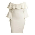 thumbnail image 6 of Ella Samani Women's Plus Size Off the Shoulder Bell Sleeve Dress, 6 of 6