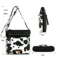 thumbnail image 4 of Montana West Crossbody Bag for Women Multi Pocket Cross Body Bag Purses with Guitar Strap, Cow-Black, 4 of 6