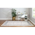 thumbnail image 4 of Rugs.com Rabia Collection Rug – 6' x 9' Ivory Low Rug Perfect For Bedrooms, Dining Rooms, Living Rooms, 4 of 9