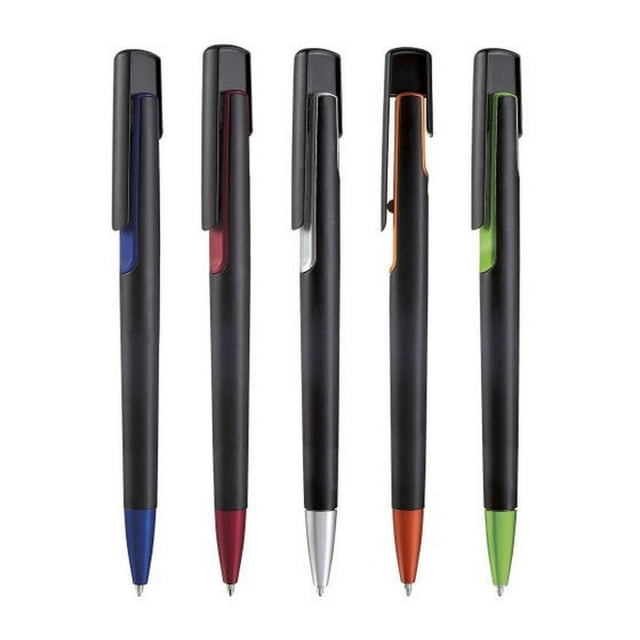 Bolígrafo/Pluma Trendy de tinta negra naranja 1 x 14