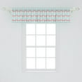 thumbnail image 2 of Ambesonne Aqua and Coral Window Valance, Flamingo Couple Bird, 54" X 12", Pale Blue and Coral, 2 of 3