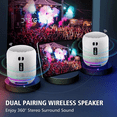 thumbnail image 3 of Bocina Portátil Con Bluetooth Mini Bocina Radio Y Luz Led gris, 3 of 5