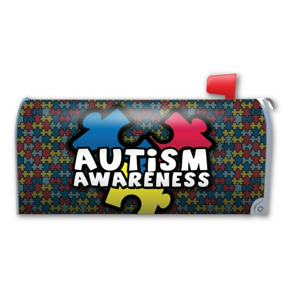 Magnet America Autism Awareness Magnetic Mailbox Cover