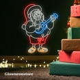 thumbnail image 3 of Glowneon Santa Big Belly Neon Sign, Santa Big Belly Led Light, Santa Claus Play Guitar Neon Light, 3 of 4