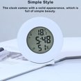 thumbnail image 1 of Digital Clock Multifunctional Temperature Weather Table Decor Snooze Weather Display Gauge Mode Sensitive Touch Clocks Battery Operated Bedroom White, 1 of 7